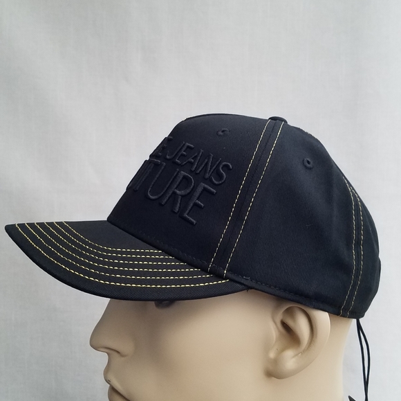 New Men's "Versace Couture" Black Baseball Cap - Picture 2 of 9